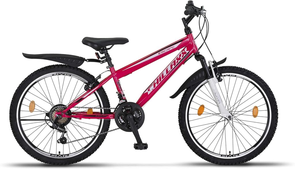 Chillaxx Bike Escape Premium Mountain Bike in 24 and 26 Inch Bicycle for Girls Boys Men and Women - 21 Speed Gear