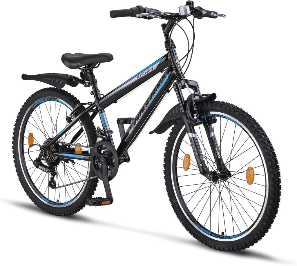 Chillaxx Bike Escape Premium Mountain Bike in 24 and 26 Inch Bicycle for Girls Boys Men and Women - 21 Speed Gear