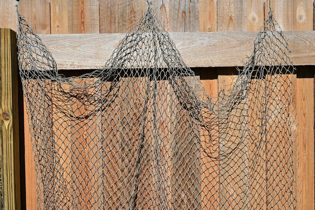 Nautical Beach Decor Authentic Fishing Net - Genuine Commercial Thick Fish Net - Decorative 5ft x 10ft