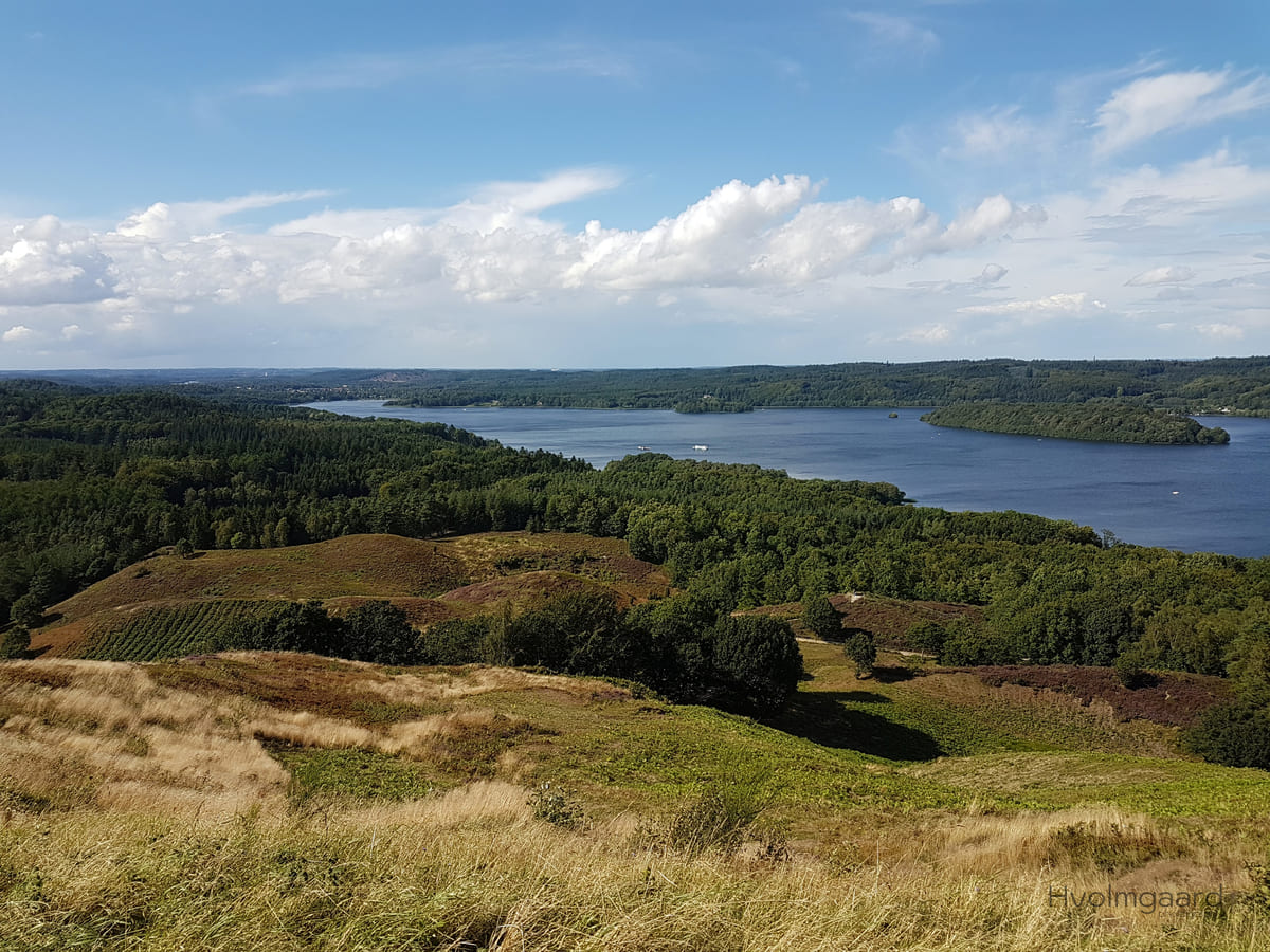 Udsigt mod Silkeborg fra Himmelbjerget