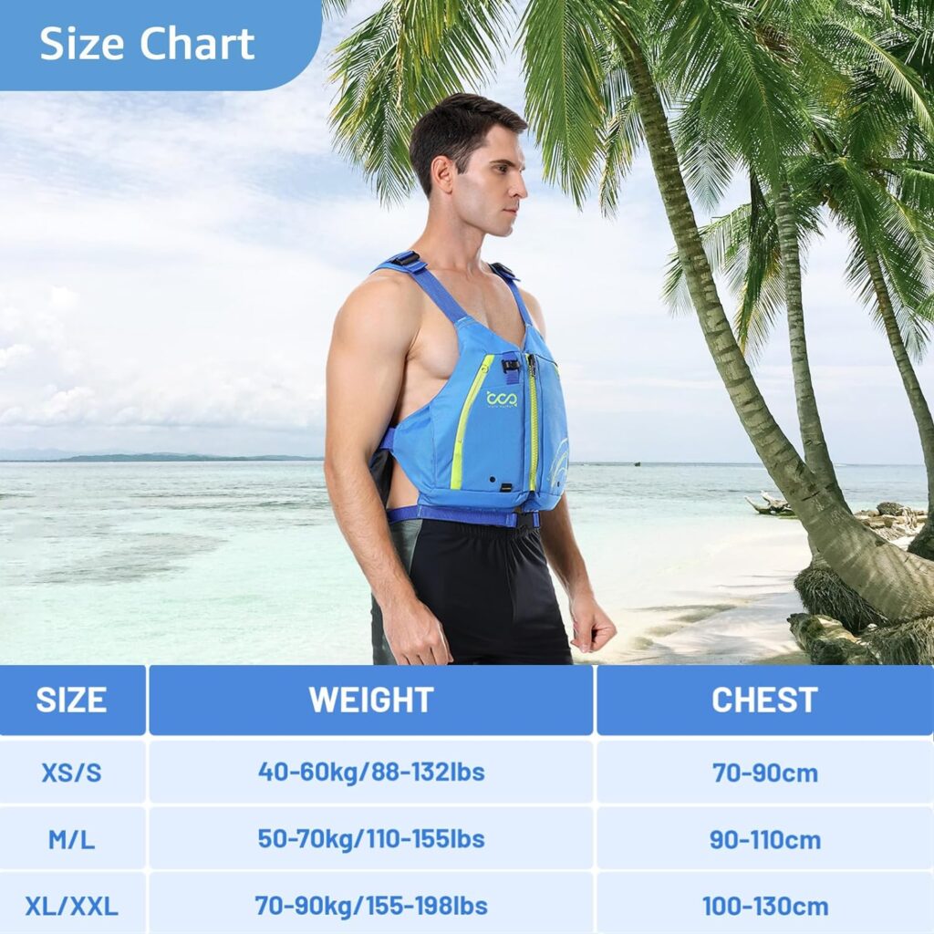 Boglia Swim Vest, PVC Swim Jacket for Adults, Swimming Suit with Waterproof Bag, Collision Protection for Water Sports