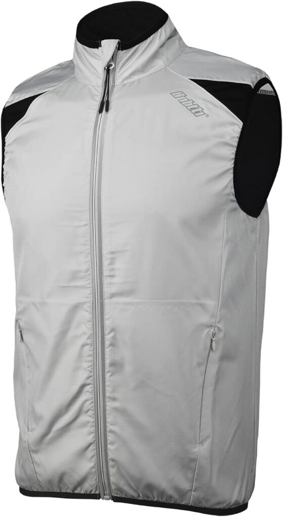 Bpbtti Mens Sleeveless Cycling Vest with Two Side Pockets (2.0) - Windproof, Breathable and Reflective