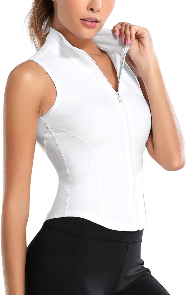 FEOYA Womens Athletic Tank Top Activewear T-Shirts for Sports Gym Seamless Vests