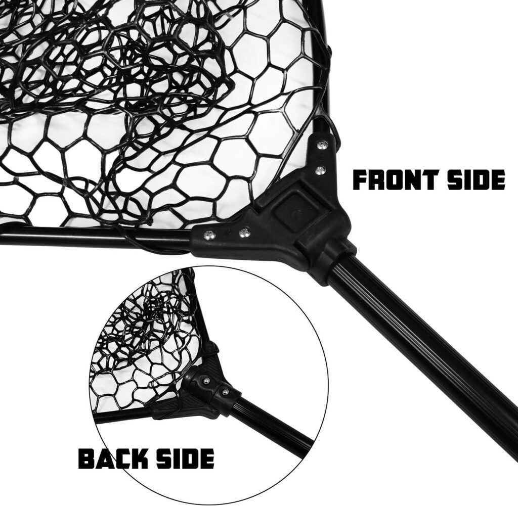 Fiblink Foldable Silica Gel Fishing Net with Telescopic Handle