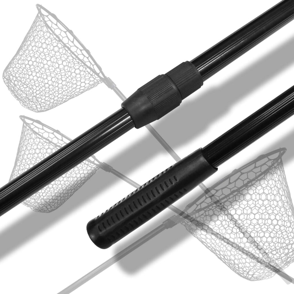 Fiblink Foldable Silica Gel Fishing Net with Telescopic Handle