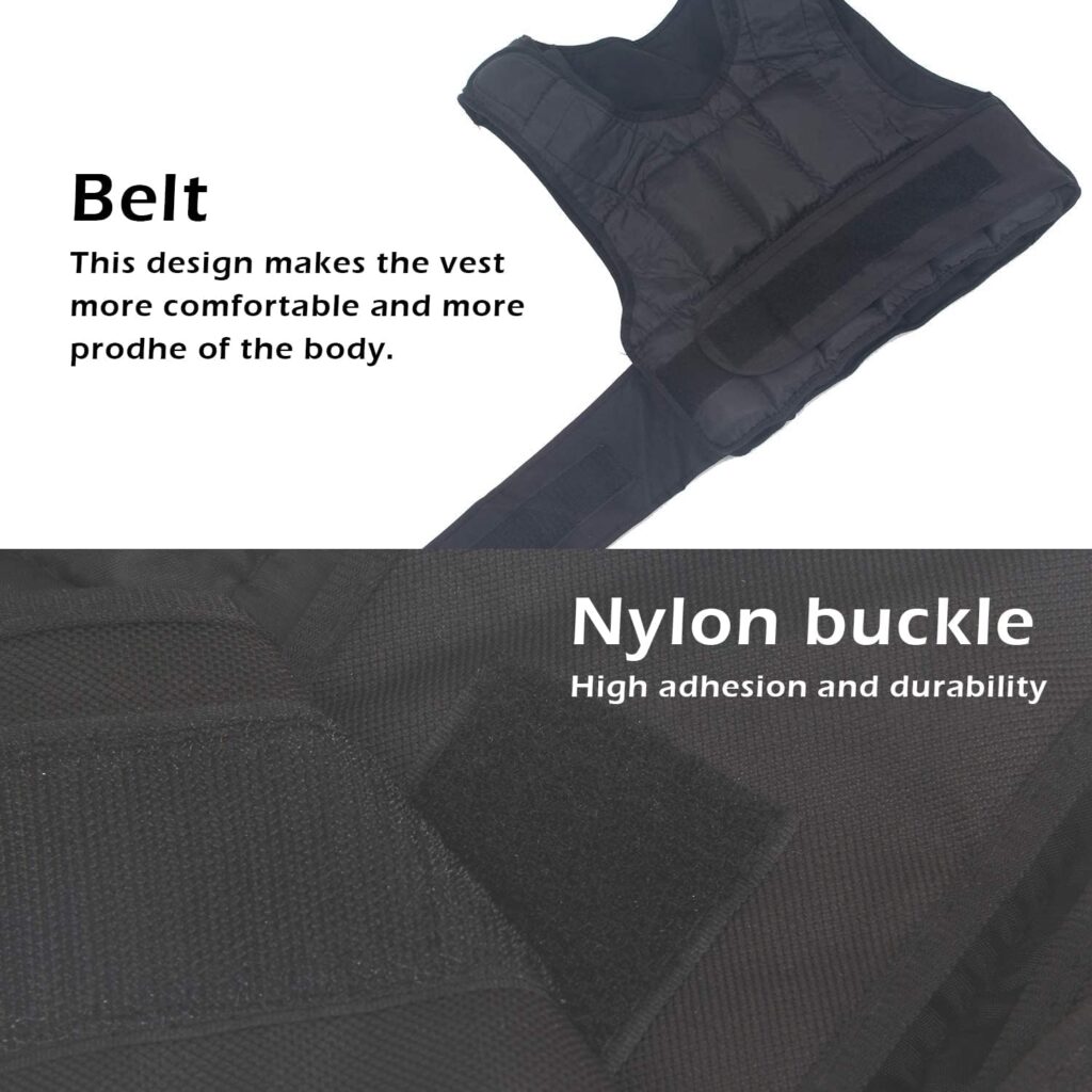 ISE Weight Vest Adjustable from 5 kg 10 kg 15 kg 20 kg 25 kg 30 kg Weight High Visibility Vests for Weight Training Strength Training Exercise SY3002