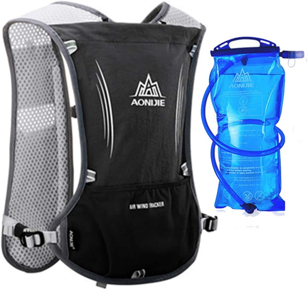 Lovtour Premium Running Race Hydration Vest Pack for Marathon, Cycling, Hiking with Soft Water Bottle as a Gift