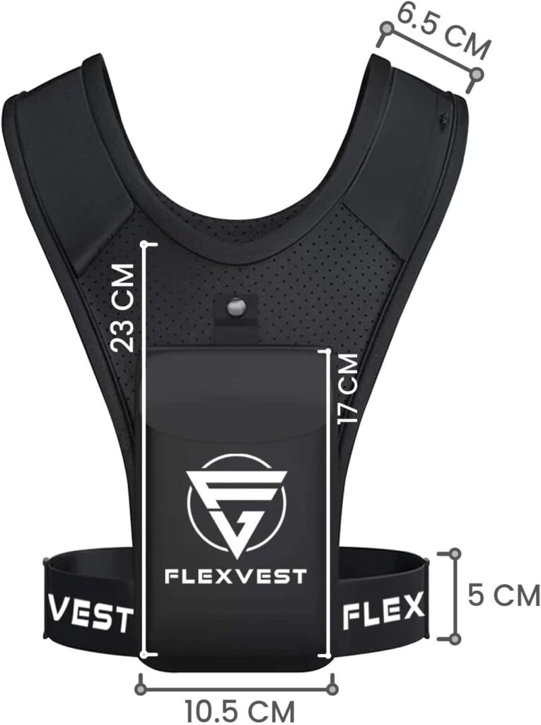 Running Vest Adjustable Relfective Training Chest Phone Holder Workout Breathable Lightweight Running Chest Pack Equipment