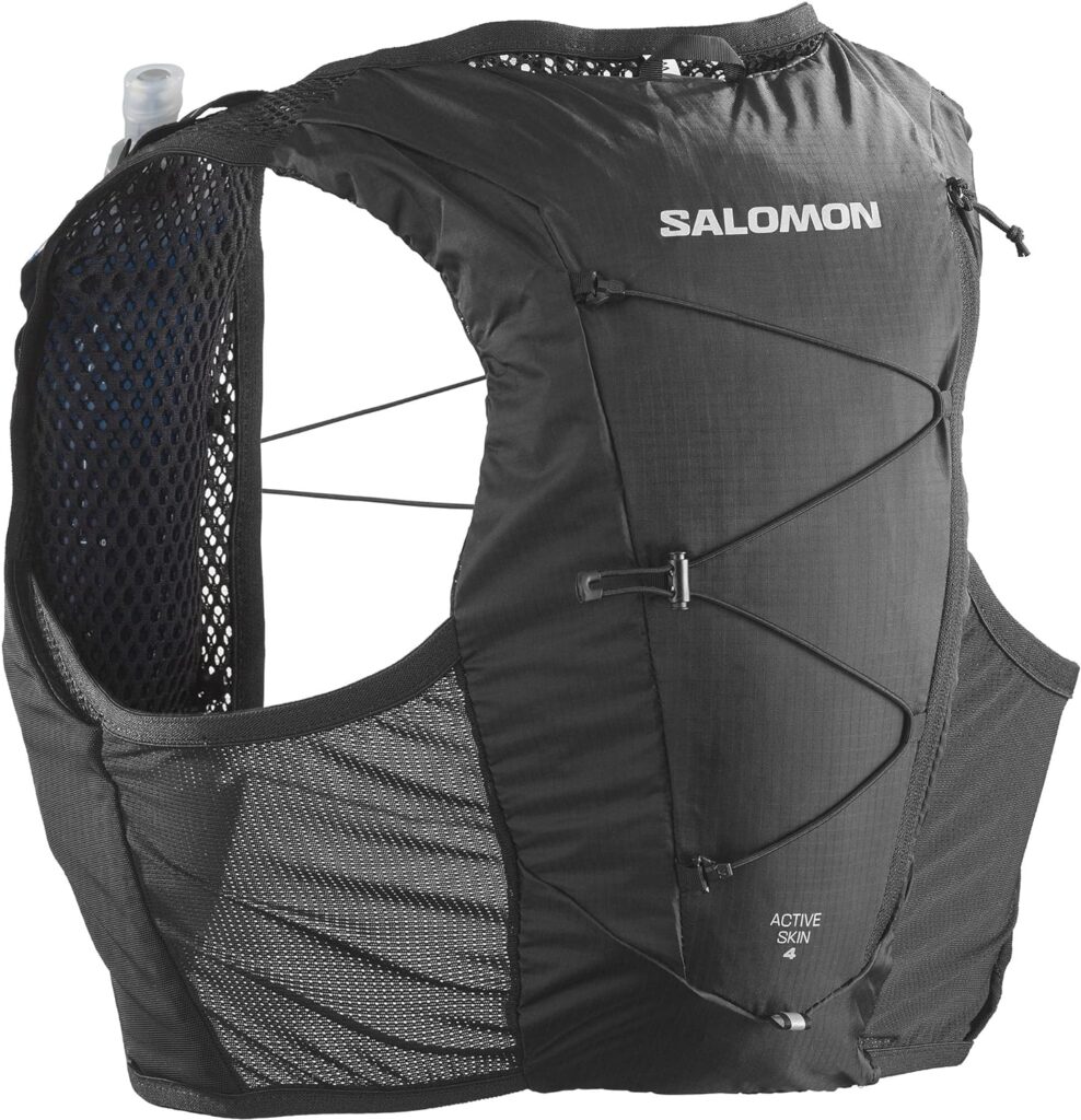 Salomon Active Skin 4 Laufweste mit Flaschen Unisex, lange Haltbarkeit, einfache Hydratation, optimierte Fächer