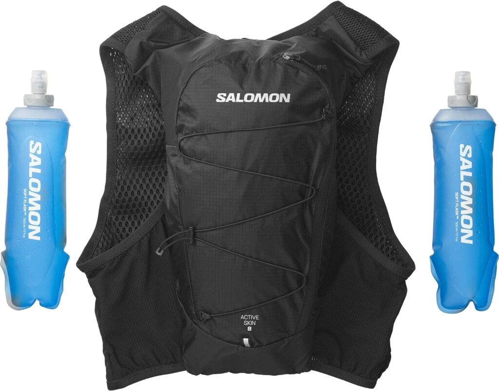 Salomon Unisex-Adult Active Skin 8 with Flasks-surf The Web-b Hydration Pack