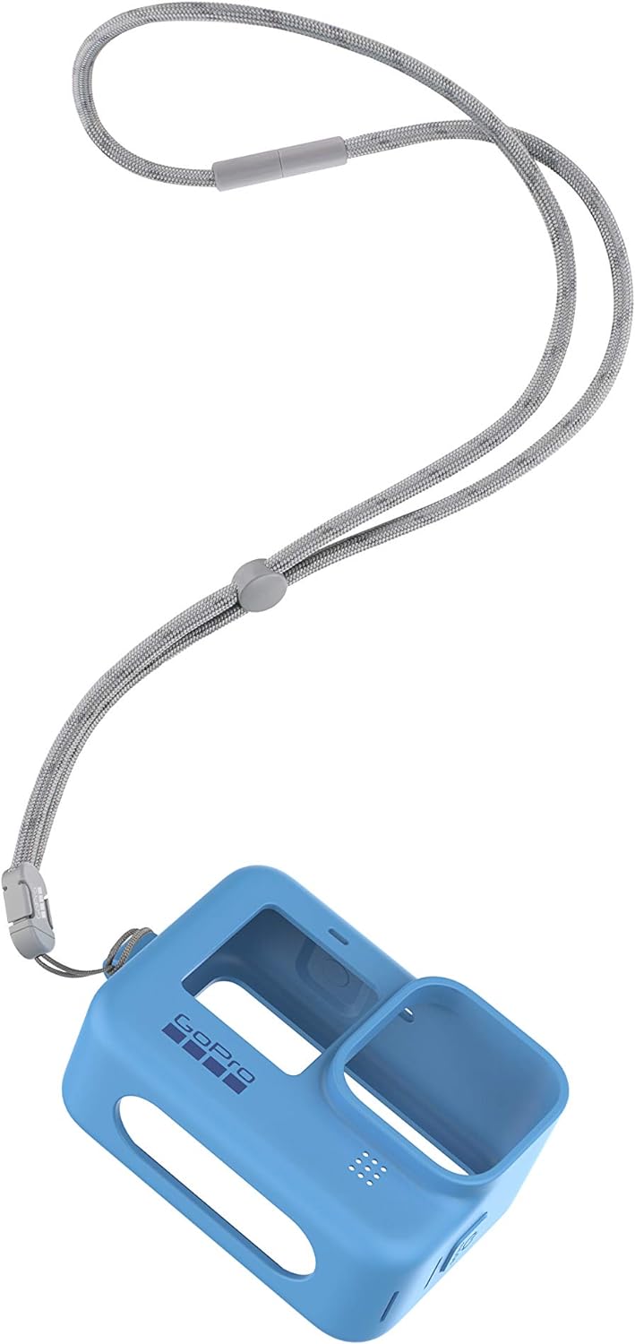 Anmeldelse af case lanyard blue hero11 black til gopro
