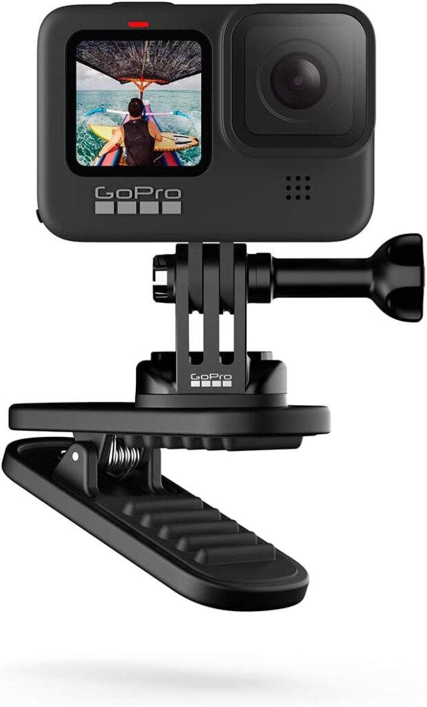 GoPro HERO10 Black Bundles - Includes Magnetic Swivel Clip, Rechargeable Battery (2), Shorty (Tripod + Handle) and Carry Bag