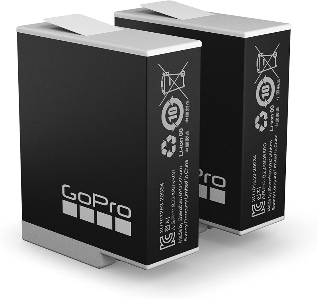 GoPro Rechargeable Enduro Battery 2-Pack (HERO11 Black/HERO10 Black/HERO9 Black) - Official GoPro Accessory