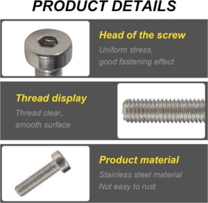 10pcs m5x18mm hex socket screws screws washers nuts kit for gopro insta360 action camera screw hole 1