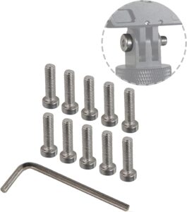 10pcs m5x18mm hex socket screws screws washers nuts kit for gopro insta360 action camera screw hole