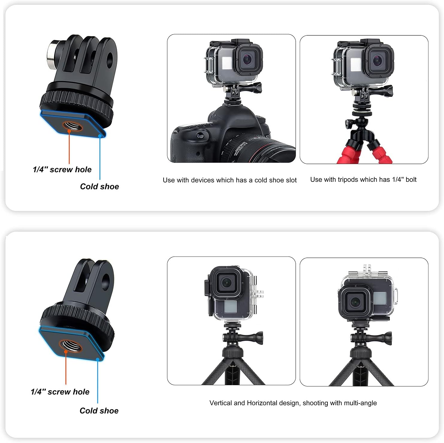 Anmeldelse af soonsun gopro hero 8 black vandtaet etui med 4 dykkerfiltre 60m undervandsbolig