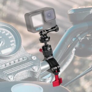 Hsu bike handlebar mount for gopro 08 35cm 360 rotatable 14 20 ball joint seat post for gopro hero 121110987654 dji osmo