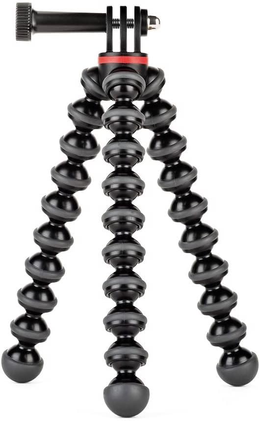 JOBY JB01516-BWW GorillaPod 500 Action flexibles Ministativ (mit Stiftbefestigung für GoPro, 360-Grad-Kameras und andere Action-Kameras, Traglast bis zu 500 g)