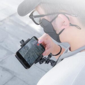 Lupholue pov neck mount with chest strap extendable arm smartphone mount compatible with gopro hero 11 10 9 8 7 session 1 1