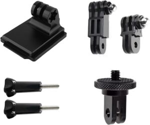 Nvg mount for gopro aluminum helmet camera mount compatible with insta360 one x3 x2 x rs r go 3 2 gopro hero dji osmo ac 3
