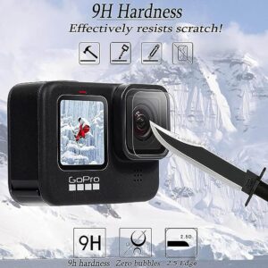 Pctc hero 10 silikon schutzhulle 6 displayschutzfolien aus gehartetem glas fur hero 10 hero 9 zubehor set fur gopro hero 1