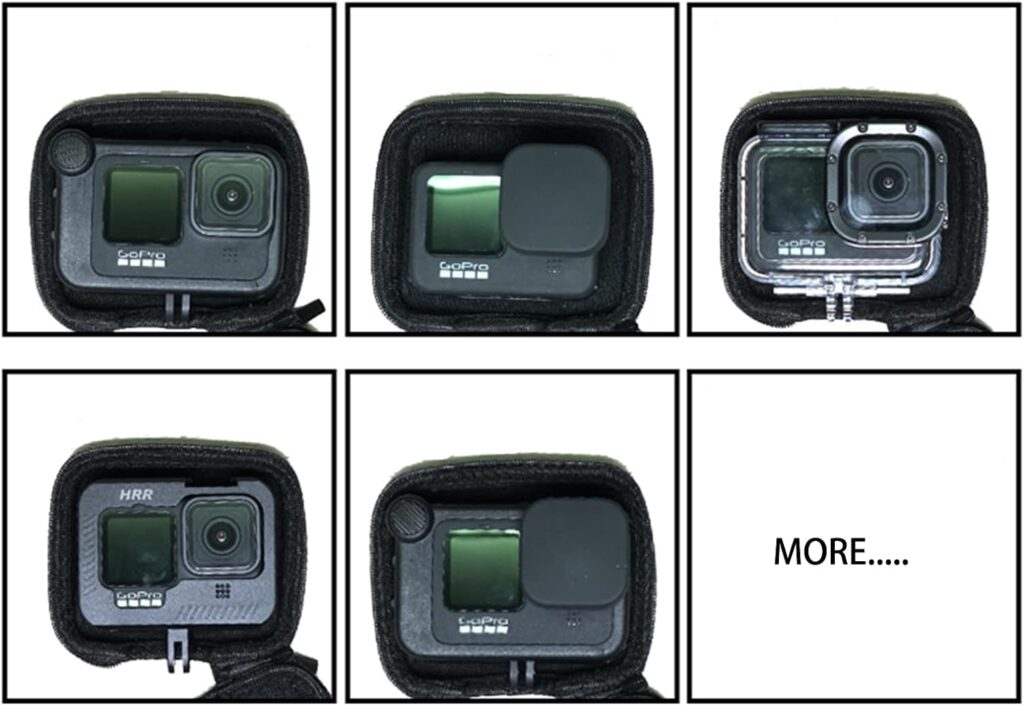 PellKing Hard Carrying Case for GoPro Hero 12 11 10 9 8 7 6 5 4 Waterproof Case, DJI Osmo Action 4 3 Camera, Waterproof Case, Insta360 One R RS Akaso Underwater Diving Bowl and More, Blcak