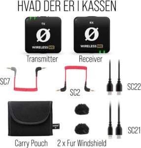 Rode wireless me tx ultra compact wireless microphone system gainassist technology and 100m range for video recording in 2