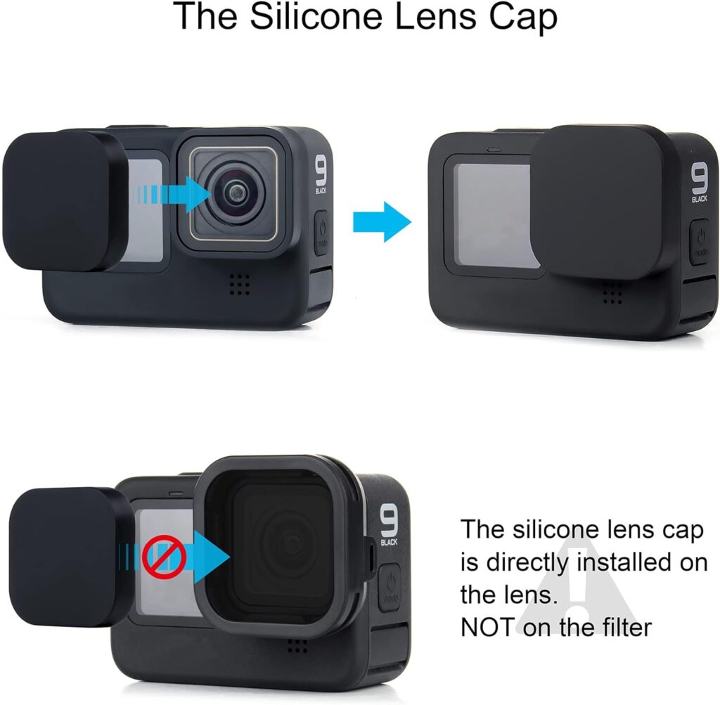 YALLSAME Diving Filter for GoPro Hero 11 10 9 Black with Color Red Filter and Magenta Filter Diving Snorkelling Underwater Recording Accessories for Go Pro 9 10 11