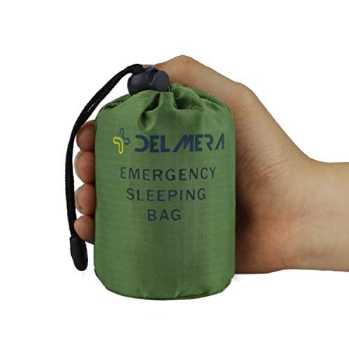 Stay Warm & Safe: Delmera Emergency Sleeping Bag for Outdoor Adventures