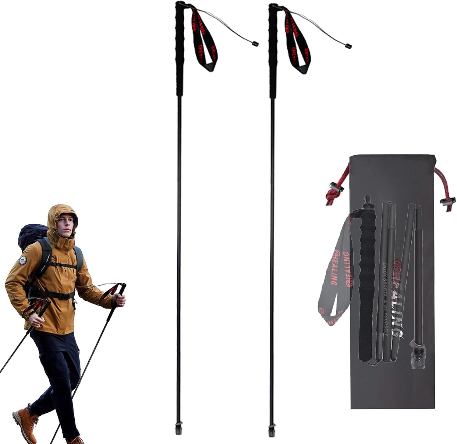 Let Your Adventure Soar: Den Ultimative Kolfiber Vandringsstång til Outdoor-Entusiaster!