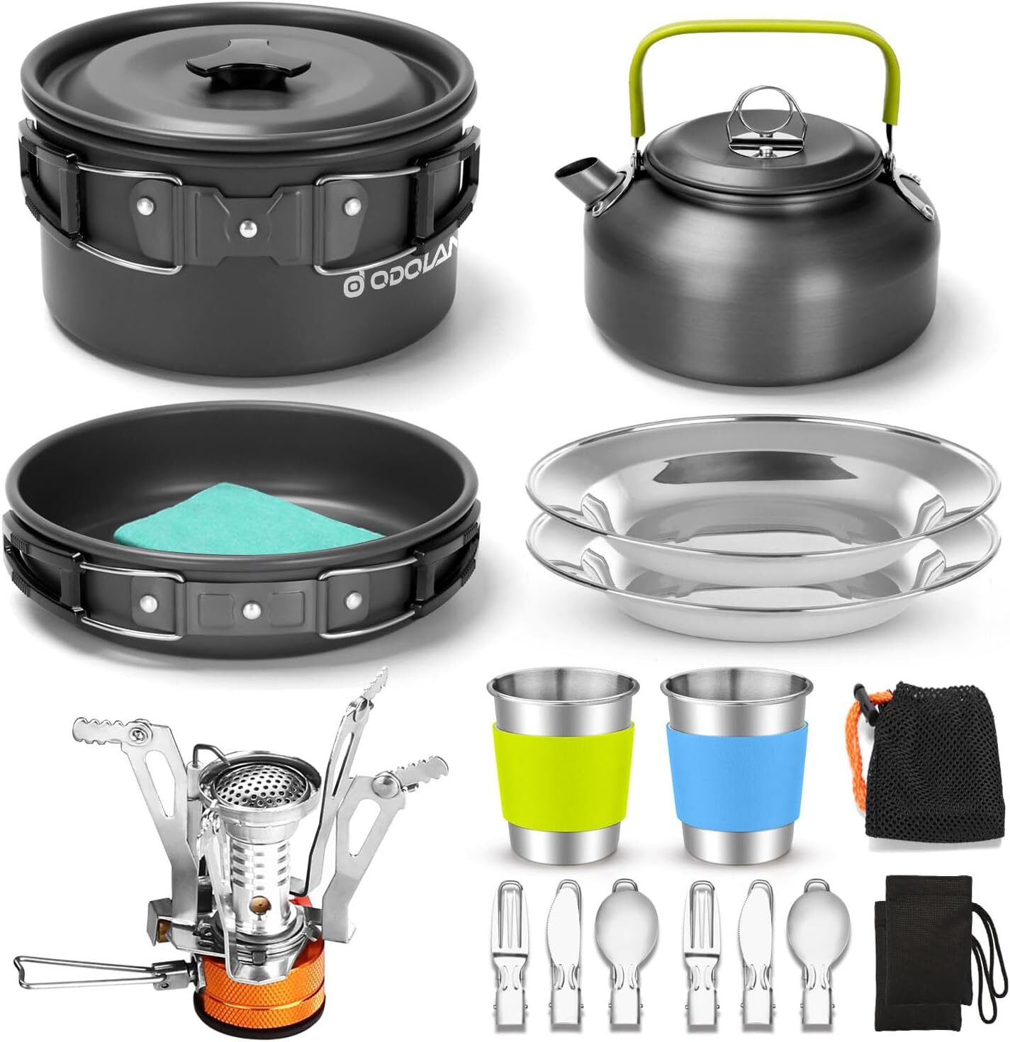 Odoland Campingkokkaerl Kit: Perfekt til Middage i Naturen for 2!