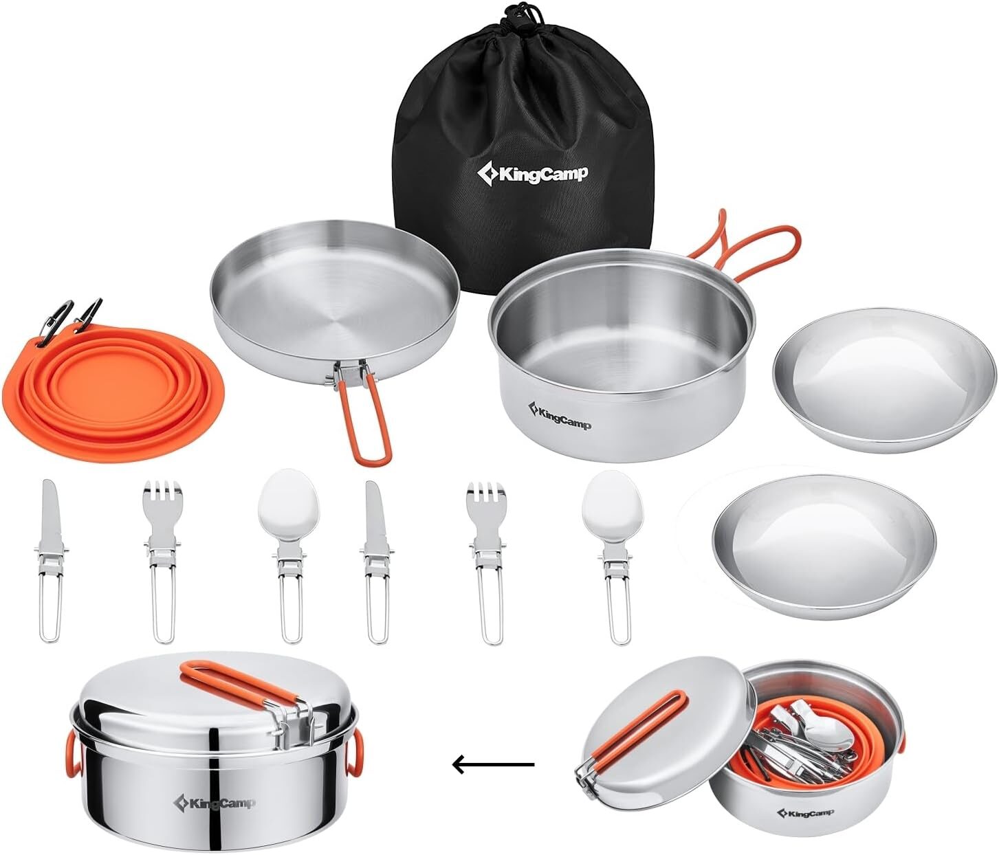 Opdaging af KingCamp 17-delers Camping Sæt: Den Ideelle Udeoplevelse for 2!