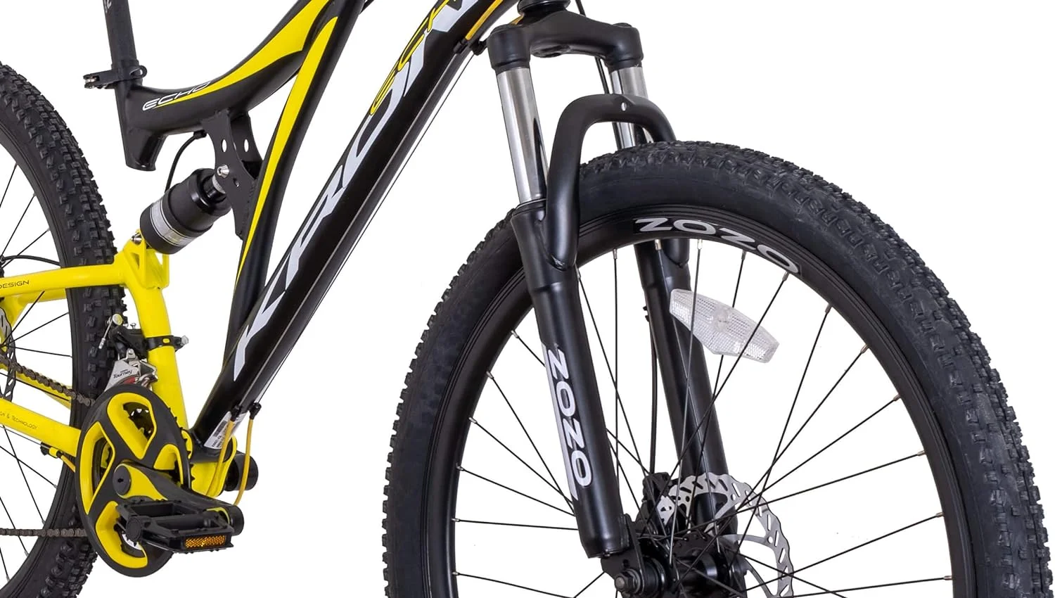 KRON ARES 4.0 Full MTB 27.5 Inch Youth Adult Mountain Bike 21 Speed Shimano, Disc Brake, 16.5 Inch Frame, Full Suspension KRON ARES 4.0 Full MTB 27.5 Inch Youth Adult Mountain Bike 21 Speed Shimano, Disc Brake, 16.5 Inch Frame, Full Suspension