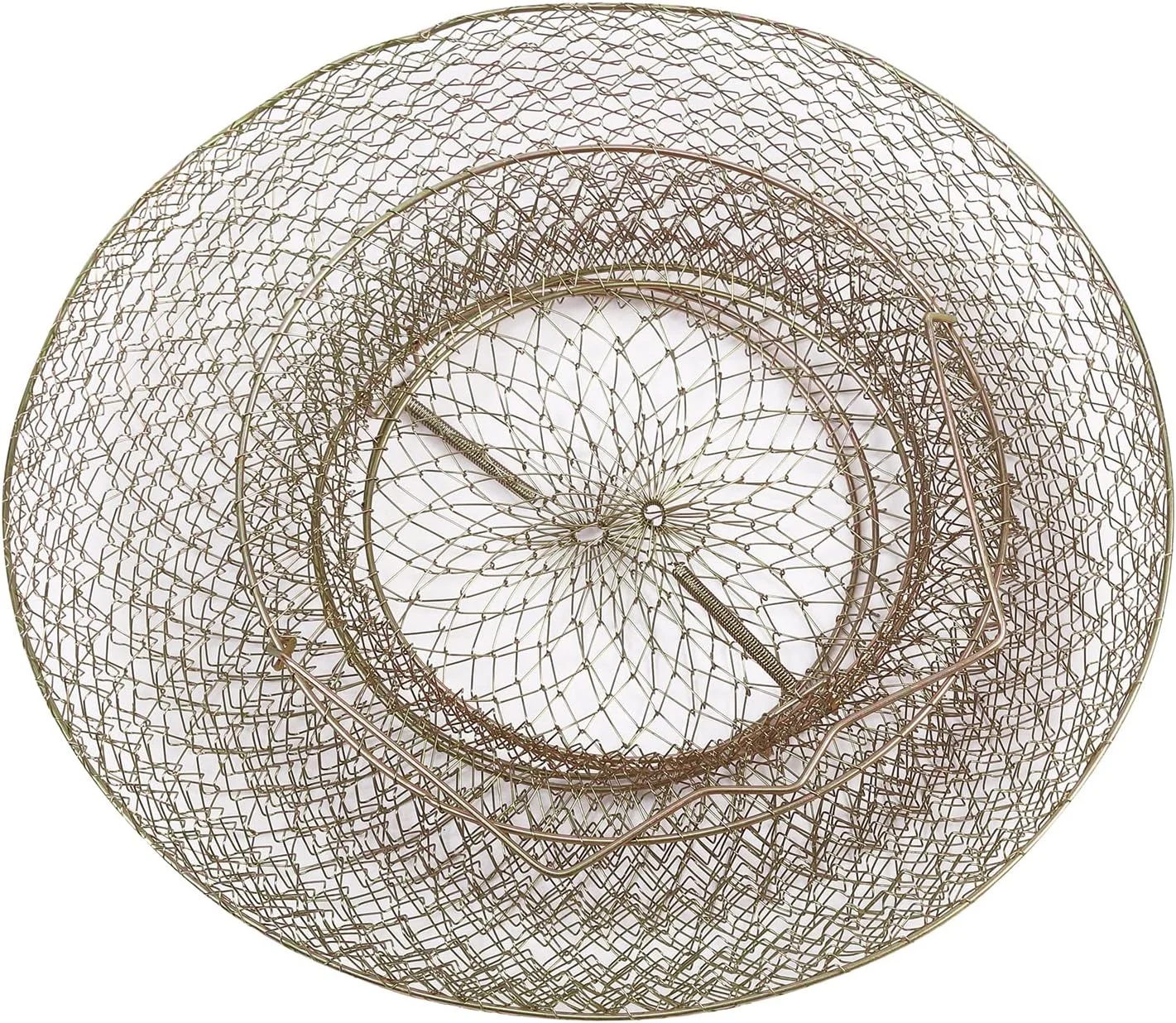 Tcrogsciss Stainless Fish Basket Folding Floating Galvanised Steel Wire Fishing Net Cage for Dock Tcrogsciss Stainless Fish Basket Folding Floating Galvanised Steel Wire Fishing Net Cage for Dock